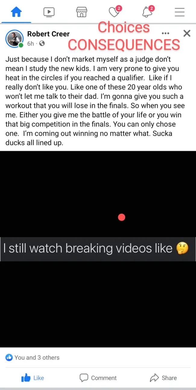 Facebook post