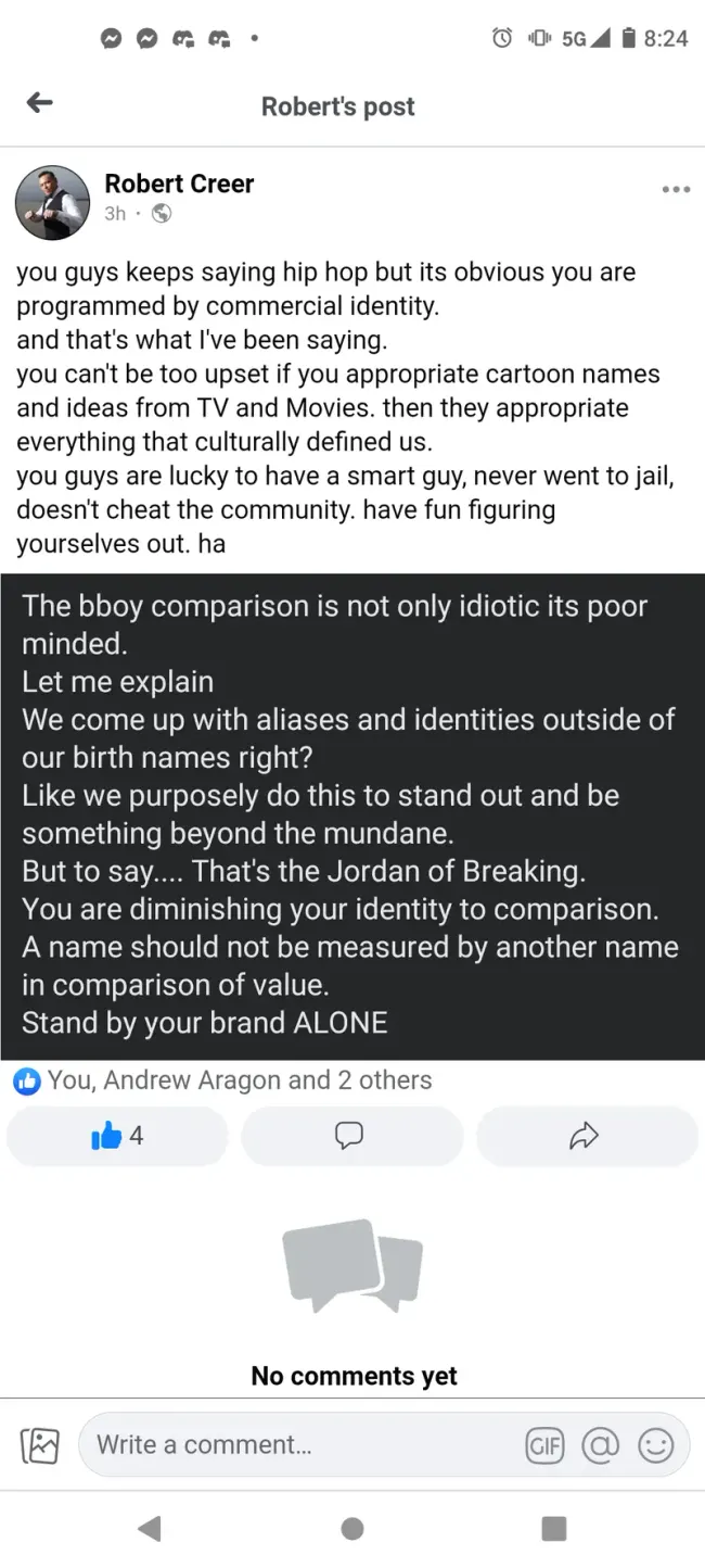 Facebook post