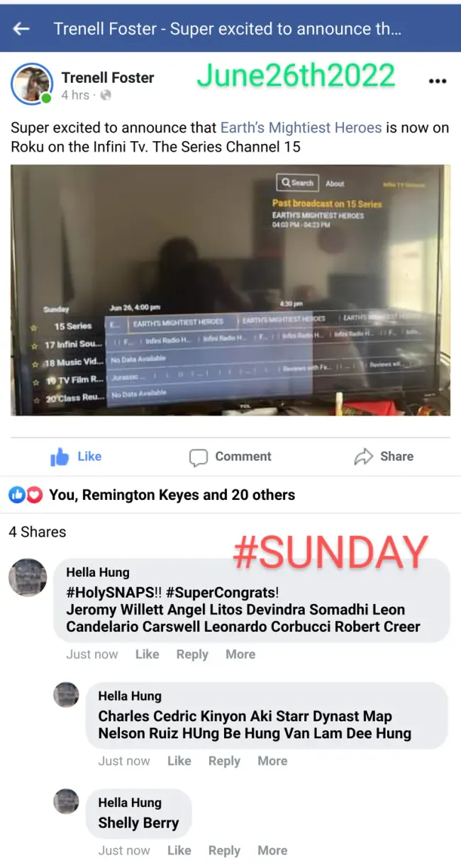 Facebook post